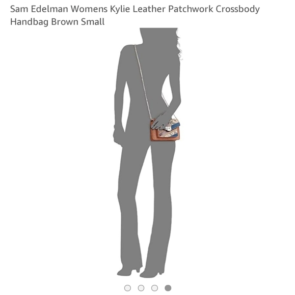 Sam Edelman Mini Crossbody Kylie Patchwork Brown - Picture 12 of 12